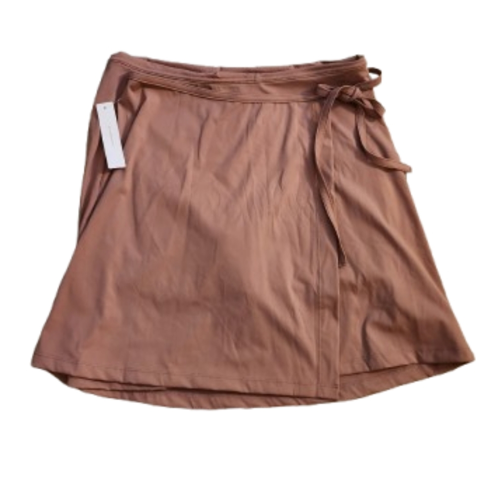 Dusty Rose Faux Wrap Skort - Picture 3 of 12